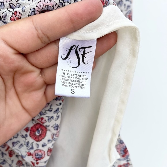 LoveShackFancy Popover Mini Dress Granada Floral Sunrise - Picture 5 of 6